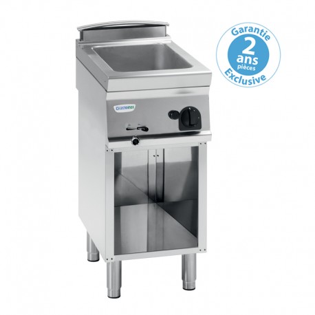 Tecnoinox - Bain-marie GN1/1 gaz sur placard ouvert - Gamme 700 - BM4FG7