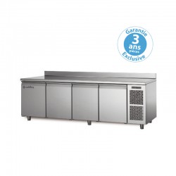 Coldline - Table réfrigérée négative MASTER - Profondeur 700 - Groupe logé - 4 portes - 560 litres