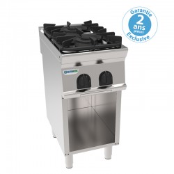 Tecnoinox - Plaque de cuisson - Top 2 feux SUPER vifs gaz sur placard ouvert - Gamme 900 - PCG4FSG9