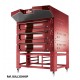 Italforni - Four à pizza avec support acier inox hauteur 800 mm - 1 chambre - 12 ou 9 pizzas - BULL1CHHSP