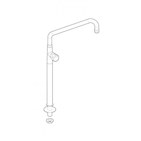 Tecnoinox - Colonne arrivée d’eau orientable - 399516