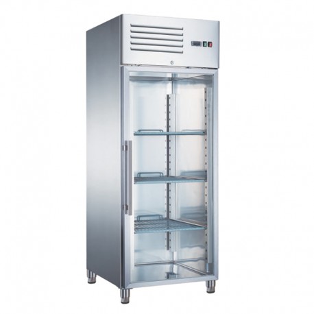 Furnotel - Armoire inox positive avec évaporateur ventilé - 1 porte vitrée - 700 L - W71PVX