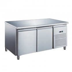 Furnotel - Table réfrigérée inox positive avec évaporateur ventilé - 2 portes - 228 litres - Sans dosseret - SN2101X