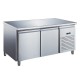 Furnotel - Table réfrigérée inox négative avec évaporateur ventilé - 2 portes - 282 litres - Sans dosseret - GN2101BTX