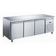 Furnotel - Table réfrigérée inox négative avec évaporateur ventilé - 3 portes - 417 litres - Sans dosseret - GN3101BTX
