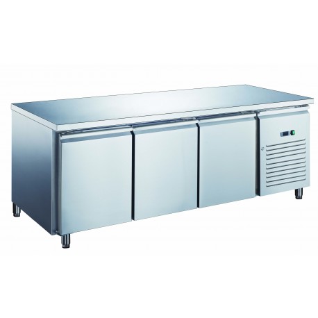 Furnotel - Table réfrigérée inox positive avec évaporateur ventilé - 3 portes - 580 litres - Sans dosseret - PA3101X