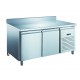 Furnotel - Table réfrigérée inox positive avec évaporateur ventilé - 2 portes - 390 litres - Avec dosseret - PA2201X