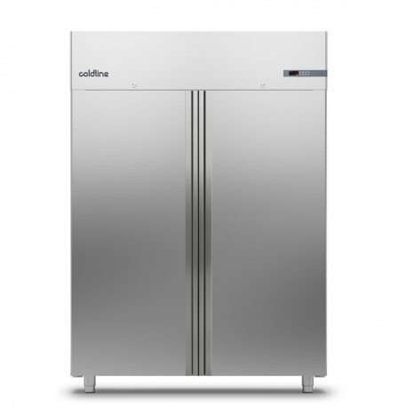 Congélateur armoire réfrigérée température négative en inox 2P 1400L