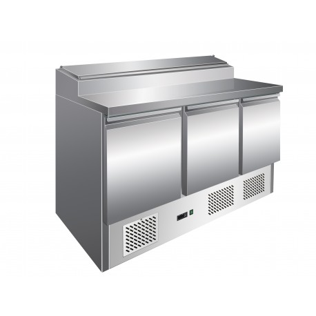 Furnotel - Table de préparartion réfrigérée GN 1/1 - 3 portes - 392 litres - PS301X