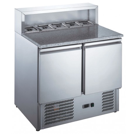 Furnotel - Table à pizza réfrigérée inox GN 1/1 - 240 litres - MP9001X