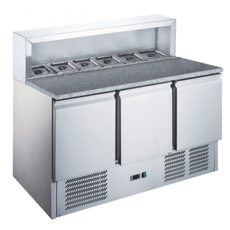 Furnotel - Table à pizza réfrigérée inox GN 1/1 - 402 litres - MP9031X