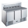 Furnotel - Table à pizza réfrigérée inox GN 1/1 - 402 litres - MP9031X