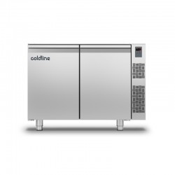 Coldline - Table réfrigérée négative MASTER sans plan de travail - Sans groupe - 2 portes - TS131BQR