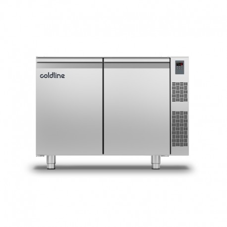 Coldline - Table réfrigérée négative MASTER sans plan de travail - Sans groupe - 2 portes - TS131BQR