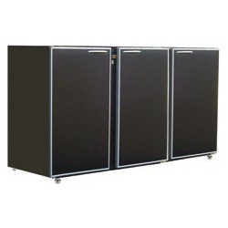 Unifrigor - Arrière-bar Skinplate - Série CLASSIC - Sans groupe - 3 petites portes pleines - 390 litres - U53PSSG