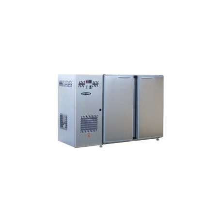Unifrigor - Arrière-bar Inox - Série CLASSIC - Groupe logé - 2 larges portes pleines - 323 litres - U52LI