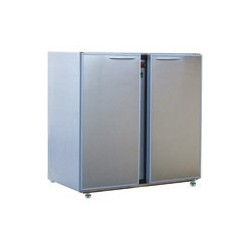 Unifrigor - Arrière-bar Inox - Série CLASSIC - Sans groupe - 2 petites portes pleines - 223 litres - U52PISG