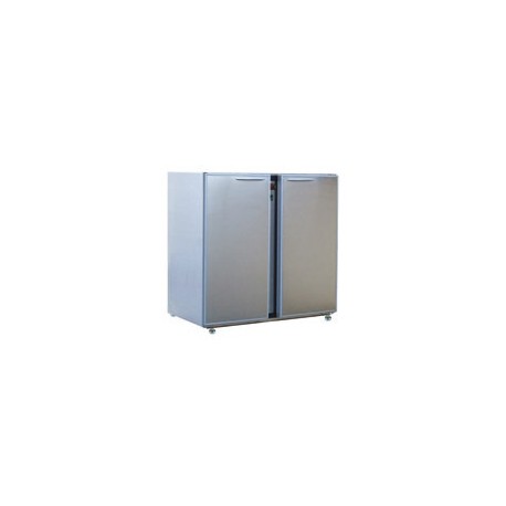 Unifrigor - Arrière-bar Inox - Série CLASSIC - Sans groupe - 2 petites portes pleines - 223 litres - U52PISG