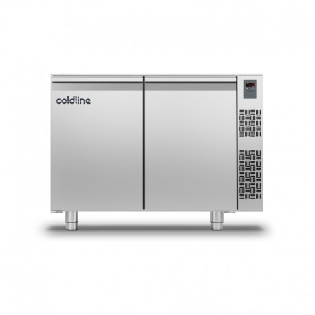 Coldline - Table réfrigérée positive MASTER - Sans groupe - 2 portes - Prof 700 GN 1/1 - TS131MR