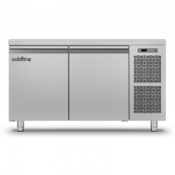 Coldline - Table réfrigérée positive PASTRY avec plan de travail standard - Groupe logé - 2 portes - 389 litres - TP131MJ-2