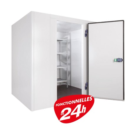 Furnotel - Chambre froide positive 1640 X 2020 mm + Groupe Frigo + Rayonnages - CP104