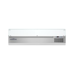 Coldline - Vitrine réfrigérée positive avec vitrage pour bacs GN 1/4 - Prof. 320 - VP188N-2