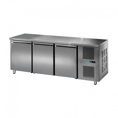 Furnotel - Table réfrigérée inox positive - 3 portes - 310 litres - GN3101T
