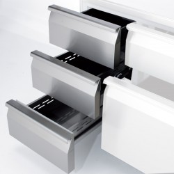 Coldline - Tiroir pour tables positives et négatives - Profondeur 800 - 600 x 400 - Kit 3 tiroirs 1/3 - D623013120