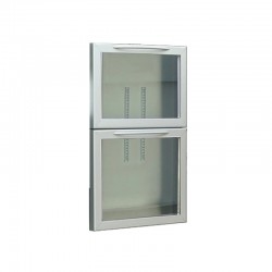 Unifrigor - Kit 2 tiroirs vitrés pour porte moyenne - Prof. 700 - Finition Inox - 141537