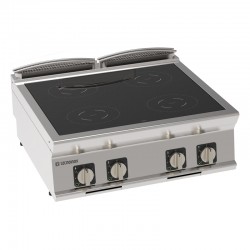 Tecnoinox - Plaque de cuisson électrique à induction à poser - 4 plaques - Gamme 900 - PIN8E9