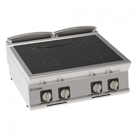 Tecnoinox - Plaque de cuisson électrique à induction à poser - 4 plaques - Gamme 900 - PIN8E9