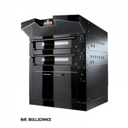 Italforni - Four à pizza avec cellule de levage hauteur 800 mm - Série BULL - 2 chambres - 2 x 12 ou 2 x 9 pizzas - BULL2CHHCE