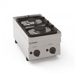 Tecnoinox - Plaque de cuisson - Top 2 feux vifs gaz - Gamme 600 - PC35G6