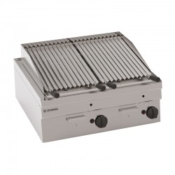 Tecnoinox - Grill charcoal double gaz - Gamme 600 - GR70GG6