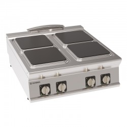 Tecnoinox - Plaque de cuisson électrique à poser - 4 plaques carrées - Gamme 900 - PC8E9