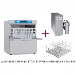 PACK STOP ESSUYAGE - Lave-verres 500 X 500 avec osmoseur - ELETTROBAR