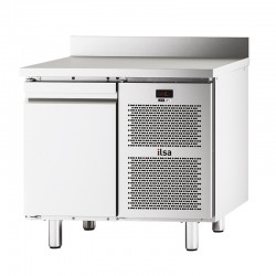 Table réfrigérée pâtissière négative -20/-10°C avec dosseret - 1 porte - Avec groupe - Prof. 800 - 130 L - TPA81N - NEOS - ILSA