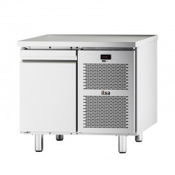 Table réfrigérée pâtissière négative -20/-10°C sans dosseret - 1 porte - Avec groupe - Prof. 800 - 130 L - TPP81N - NEOS - ILSA