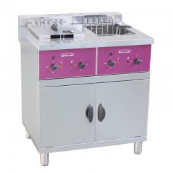 Furnotel - Friteuse électrique sur coffre - 2 x 16 litres - ACFS216L