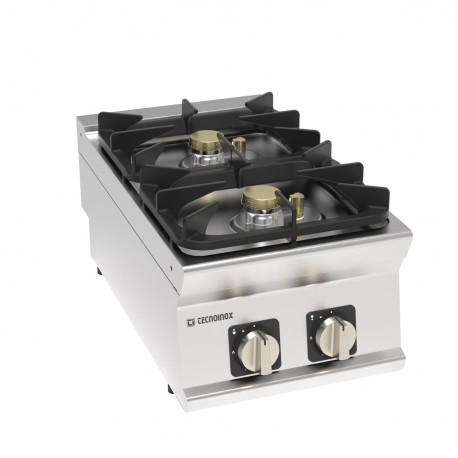 Tecnoinox - Plaque de cuisson à poser - Top 2 feux SUPER vifs gaz - Gamme 700 - PCH4SG7