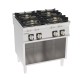 Tecnoinox - Plaque de cuisson - Top 4 feux vifs gaz sur placard ouvert - Gamme 700 - PCH8FG7