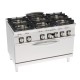 Tecnoinox - Fourneau dessus gaz sur four gaz statique extra-large - 6 feux - Gamme 700 - Modules 400 - PFXH12GG7